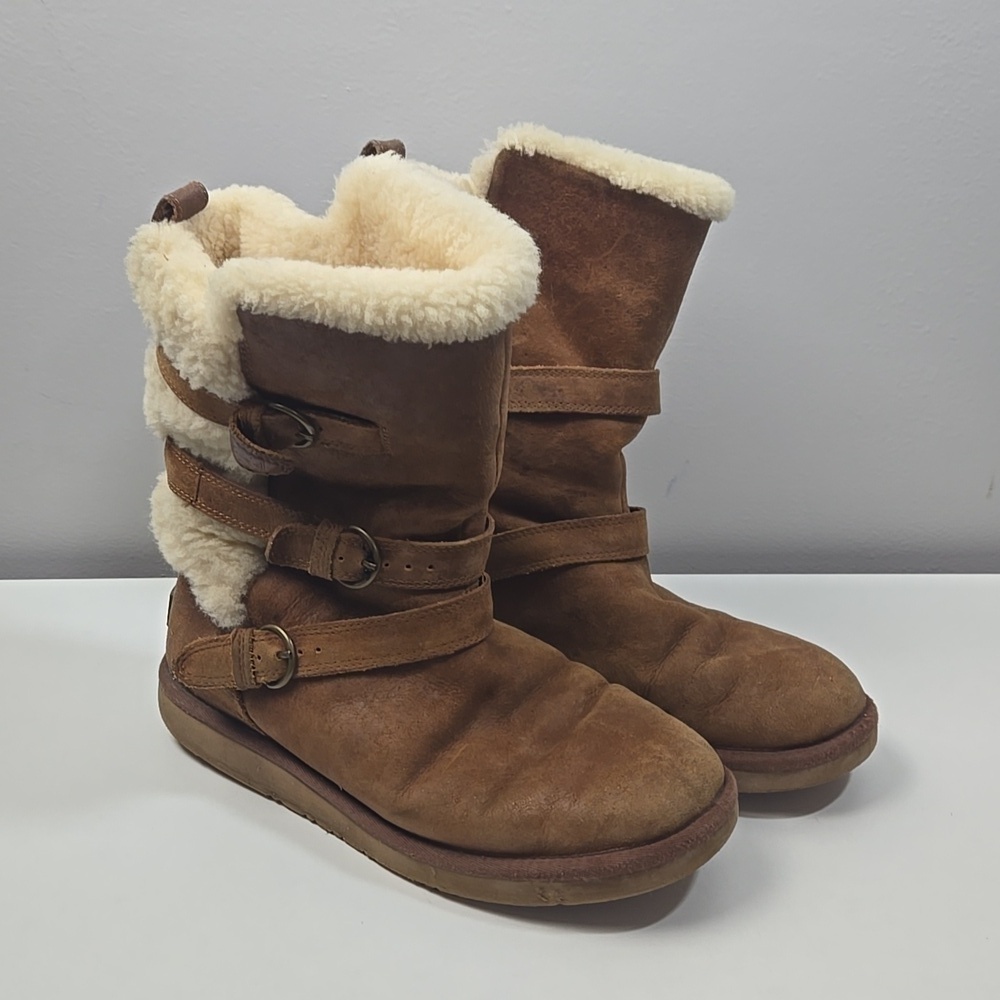 UGG Australia Chestnut Boots with Outer Straps